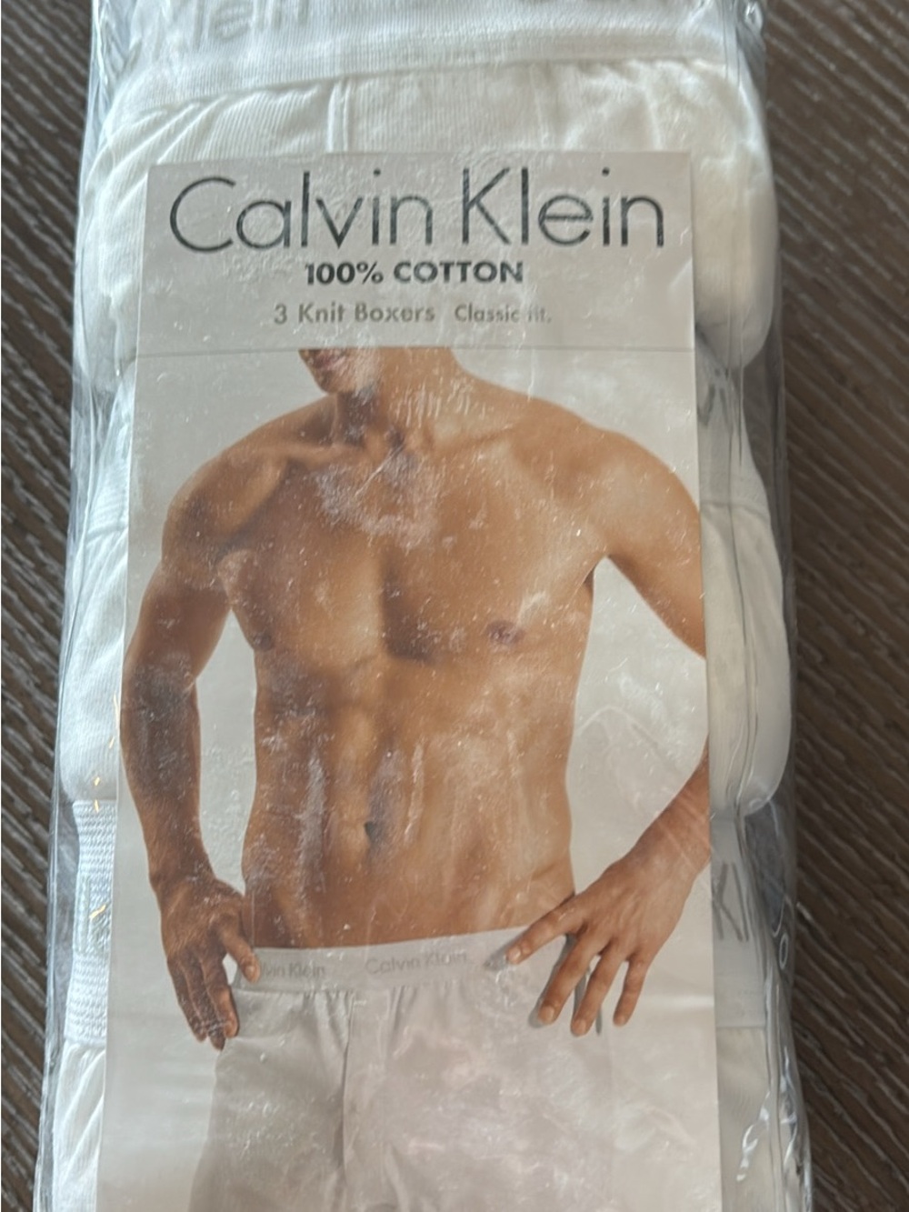 Calvin Klein White 3-Pack Knit Boxers